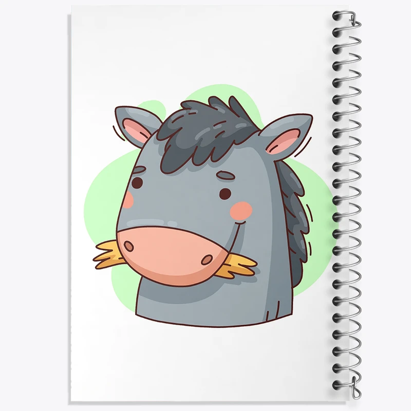 دفتر لیست خرید 50 برگ خندالو طرح الاغ حیوانات بامزه کد 37173