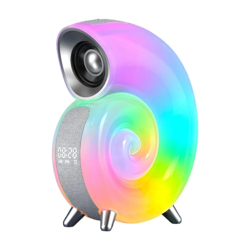 اسپیکر بلوتوثی شارژی قابل حمل مدل حلزونی RGB 