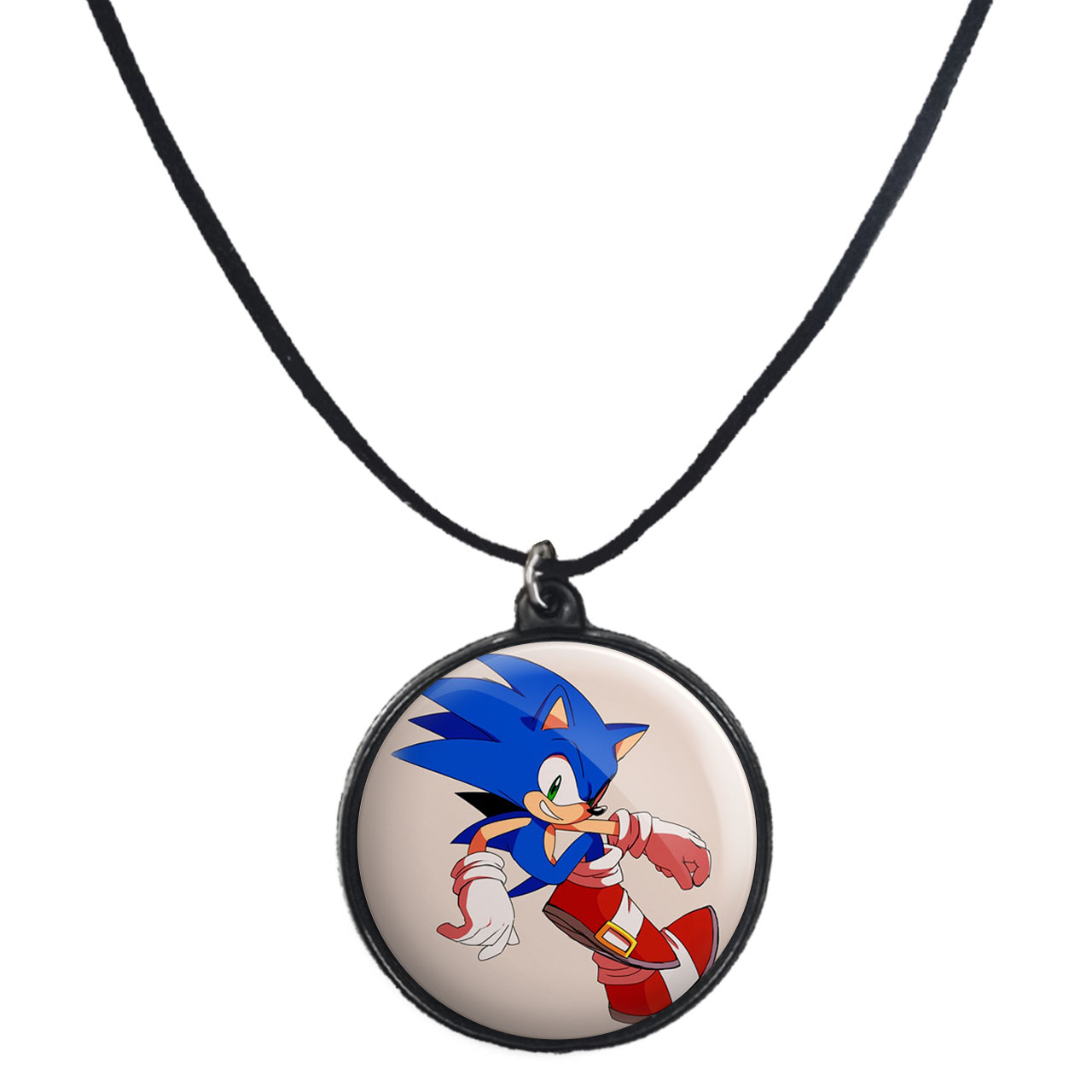 گردنبند پرمانه طرح سونیک کد pmb.15080 مدل دو طرفه