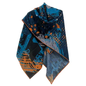 روسری زنانه مدل نخی چهارفصل قواره بزرگ کد 1390