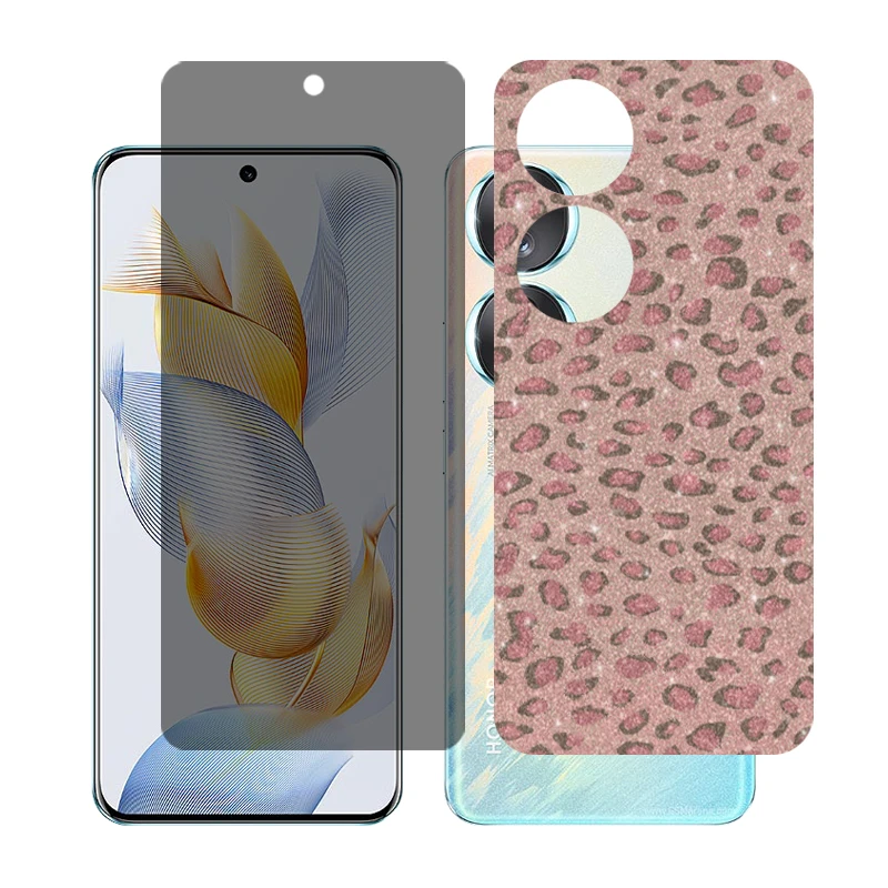 محافظ صفحه نمایش حریم شخصی گلس مدل Together مناسب برای گوشی موبایل آنر 90 به همراه برچسب پوششی پشت گوشی