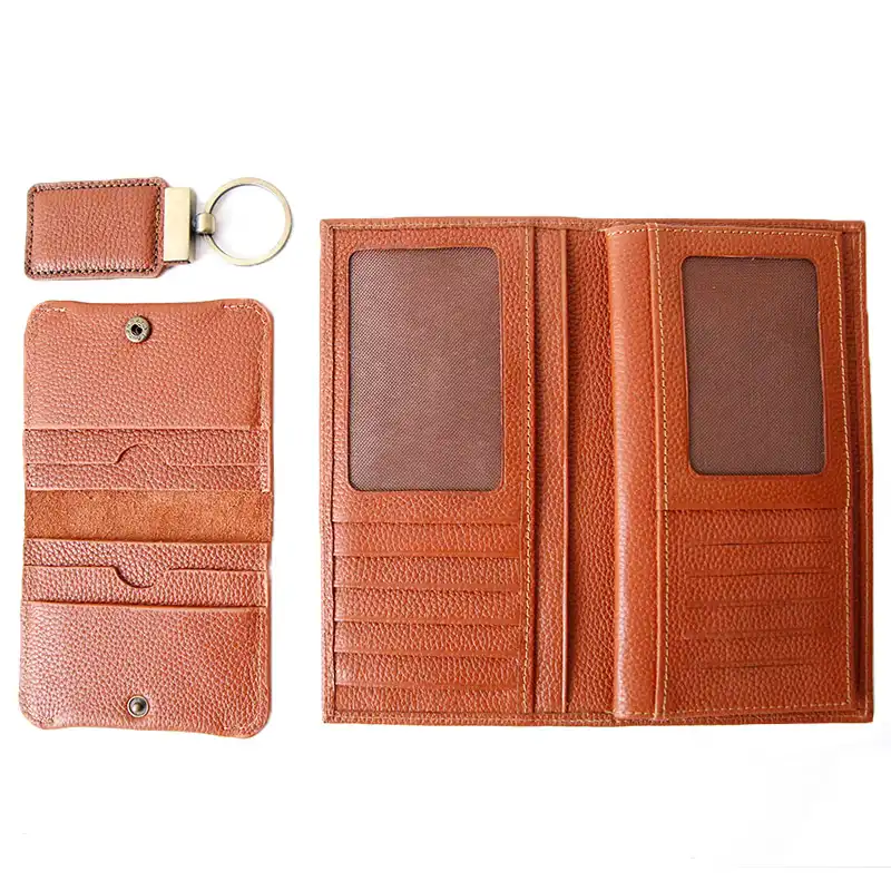 ست هدیه مردانه مدل چرم طبیعی کد C2