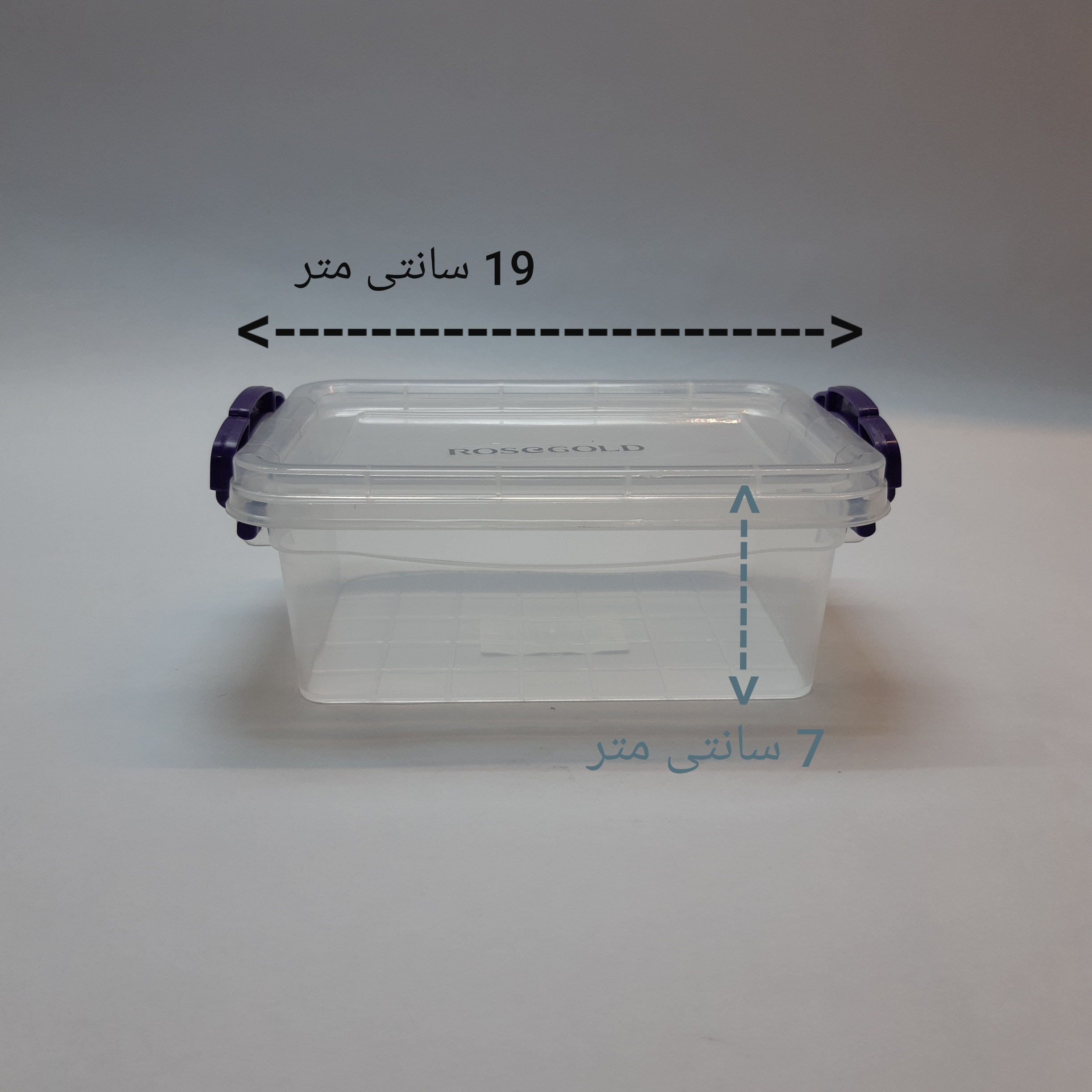 ظرف نگهدارنده رزگلد مدل فریزری قفلی 3