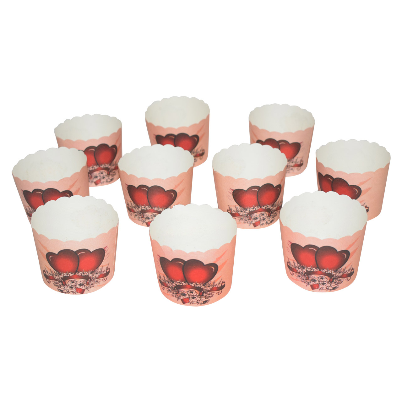 کپسول کاپ کیک مدل Hearth بسته 10 عددی 