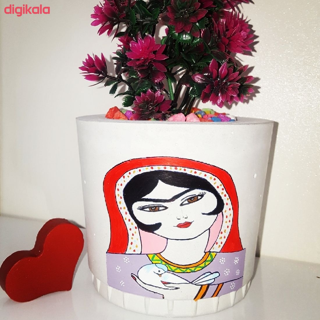  خرید اینترنتی با تخفیف ویژه گلدان بتنی طرح دختر A