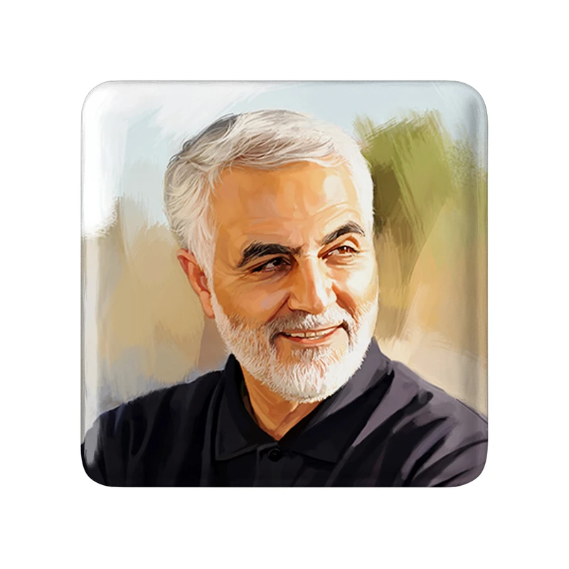مگنت خندالو طرح سردار قاسم سلیمانی کد 12595