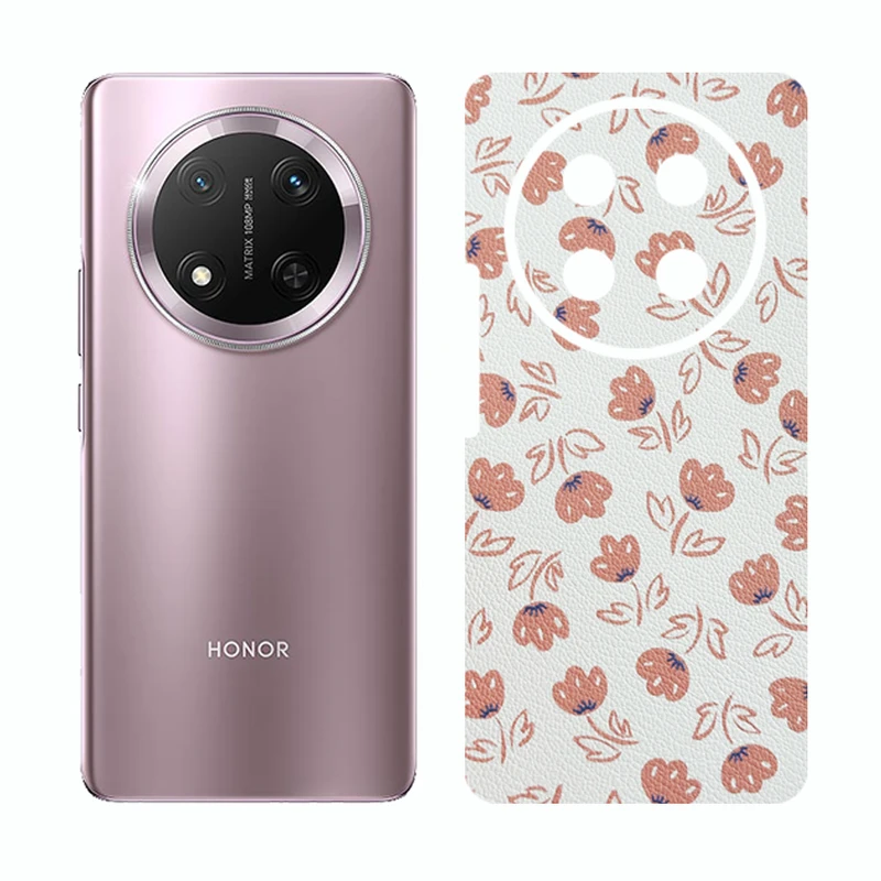 برچسب پوششی ریمکس مدل Cover طرح گل مناسب برای گوشی موبایل آنر X9c