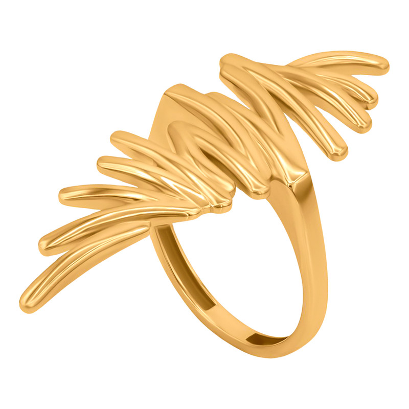 انگشتر طلا 18 عیار زنانه نیکان گلد مدل HJ 77 سایز 58