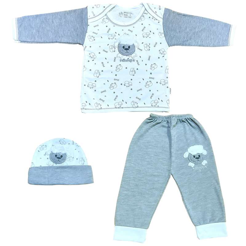ست 3 تکه لباس نوزادی کد BT3