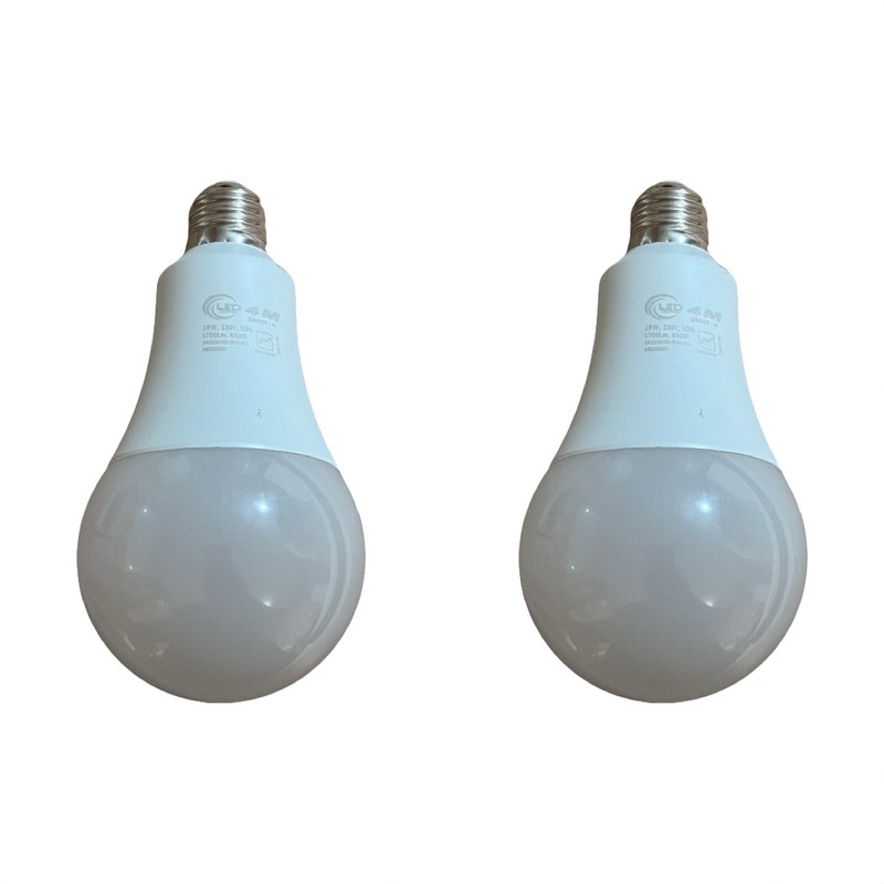 لامپ 15 وات فورام 4ام مدل حبابی پایه E27 بسته 2 عددی
