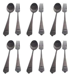 سرویس قاشق و چنگال 12 پارچه کد gh67
