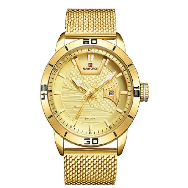 ساعت مچی عقربه‌ای مردانه نیوی فورس مدل NF9155A GG