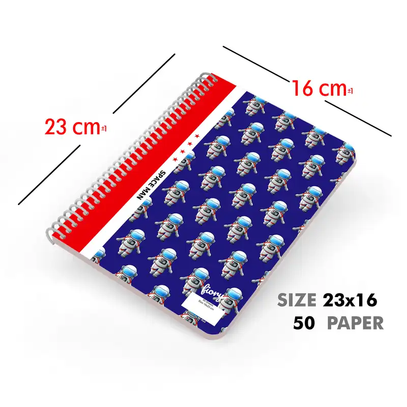 دفتر مشق 50 برگ مستر راد مدل فضانورد کد fiory 2148