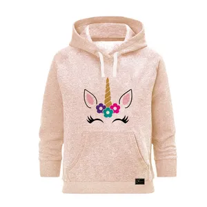 هودی زنانه مدل تکشاخ کد B7 رنگ صورتی