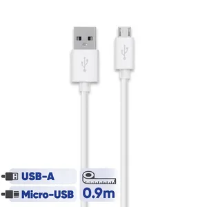 USB to microUSB Charger Cable 0.9m