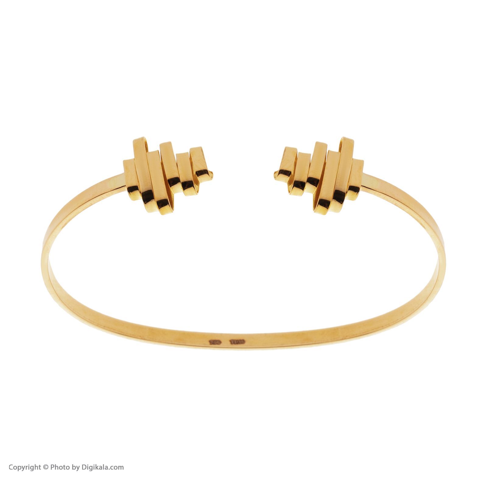 دستبند طلا 18 عیار زنانه سنجاق مدل X090857 -  - 2