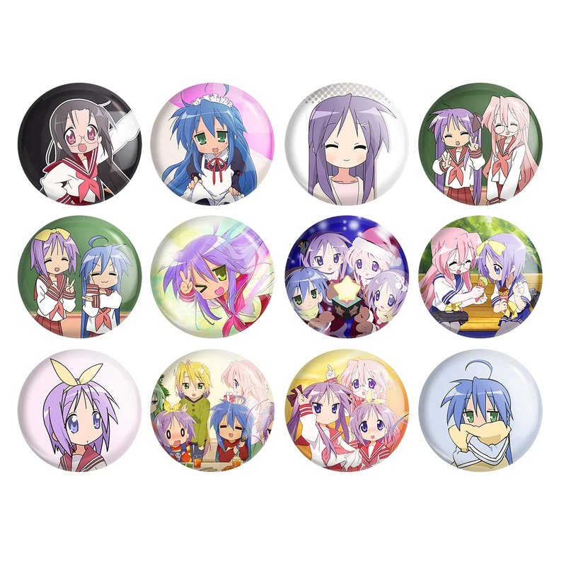 پیکسل خندالو مدل انیمه ستاره خوش شانس Lucky Star کد 1468 مجموعه 12 عددی