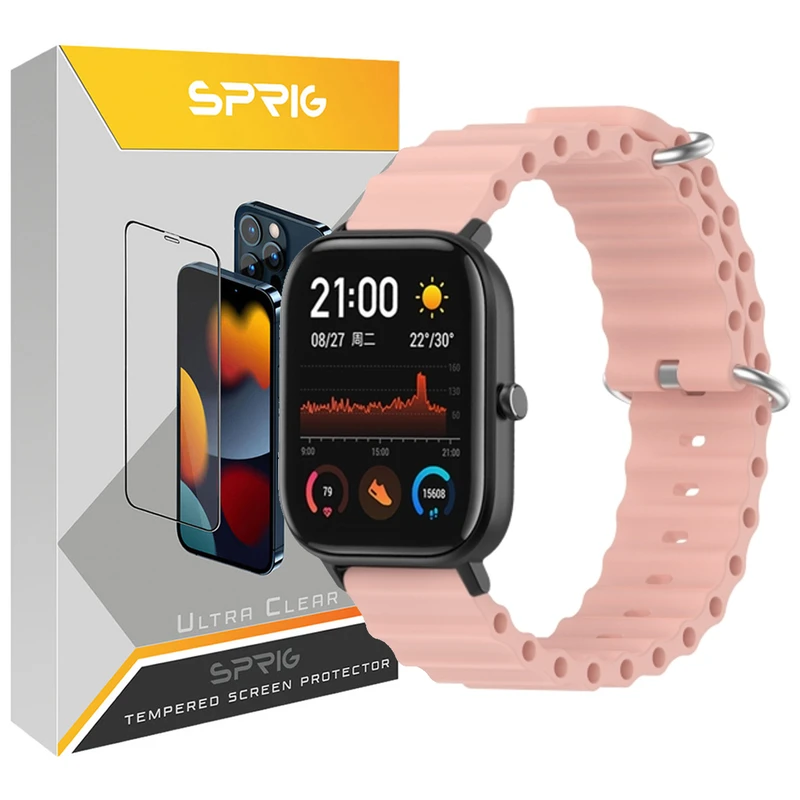 بند اسپریگ مدل Ocean-TW مناسب برای ساعت هوشمند شیائومی Mibro Lite 2 / X1 / A1