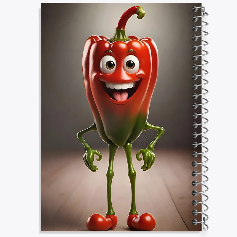 دفتر مشق 100 برگ خندالو طرح فلفل بامزه کد F7510