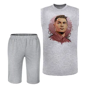 ست تاپ و شلوارک مردانه مدل رونالدو کد BA49 T