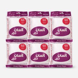 فیلتر چای آسان دم مدل کیسه ای 6 بسته 60 عددی
