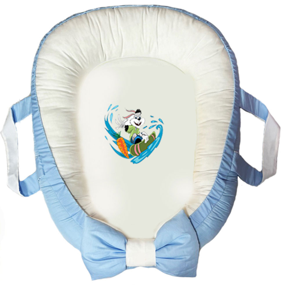 سرویس خواب سه تکه نوزاد ناریکو مدل گارد محافظ دار طرح خرگوش کد 0215