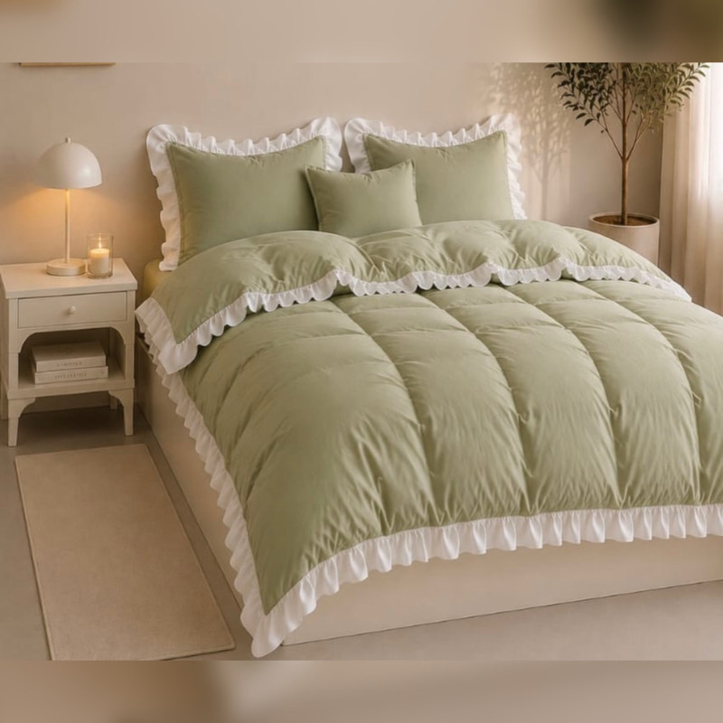 سرویس روتختی چیندار مدرن 5 تیکه دونفره سایز 160*200