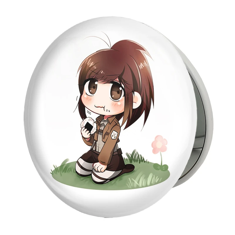 آینه جیبی خندالو طرح ساشا انیمه اتک آن تایتان Attack on Titan مدل تاشو کد 18555 