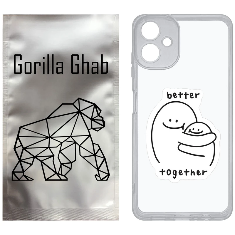 کاور گوریلا قاب مدل CLG کد 90 طرح Together مناسب برای گوشی موبایل سامسونگ Galaxy A06