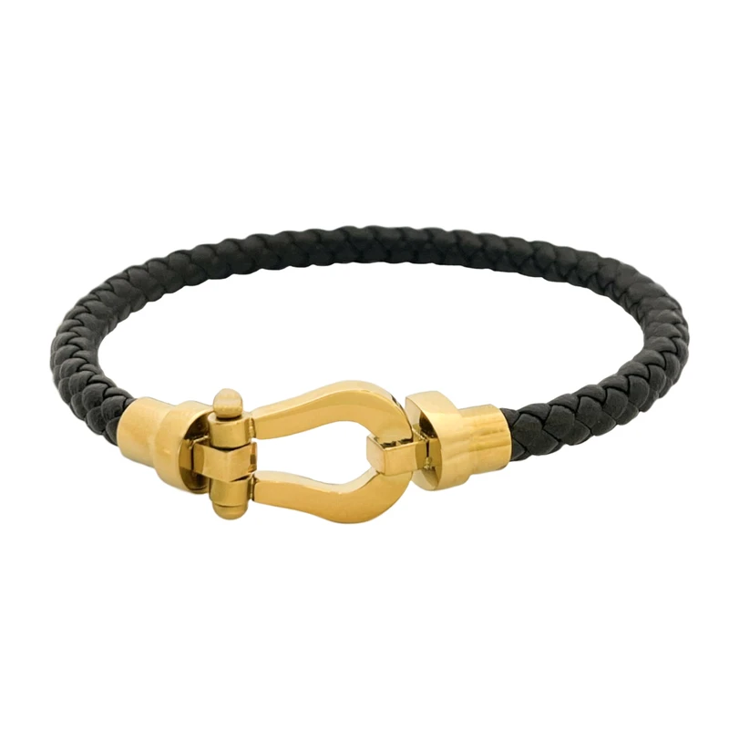 دستبند چرمی گالری عزیزی مدل az150