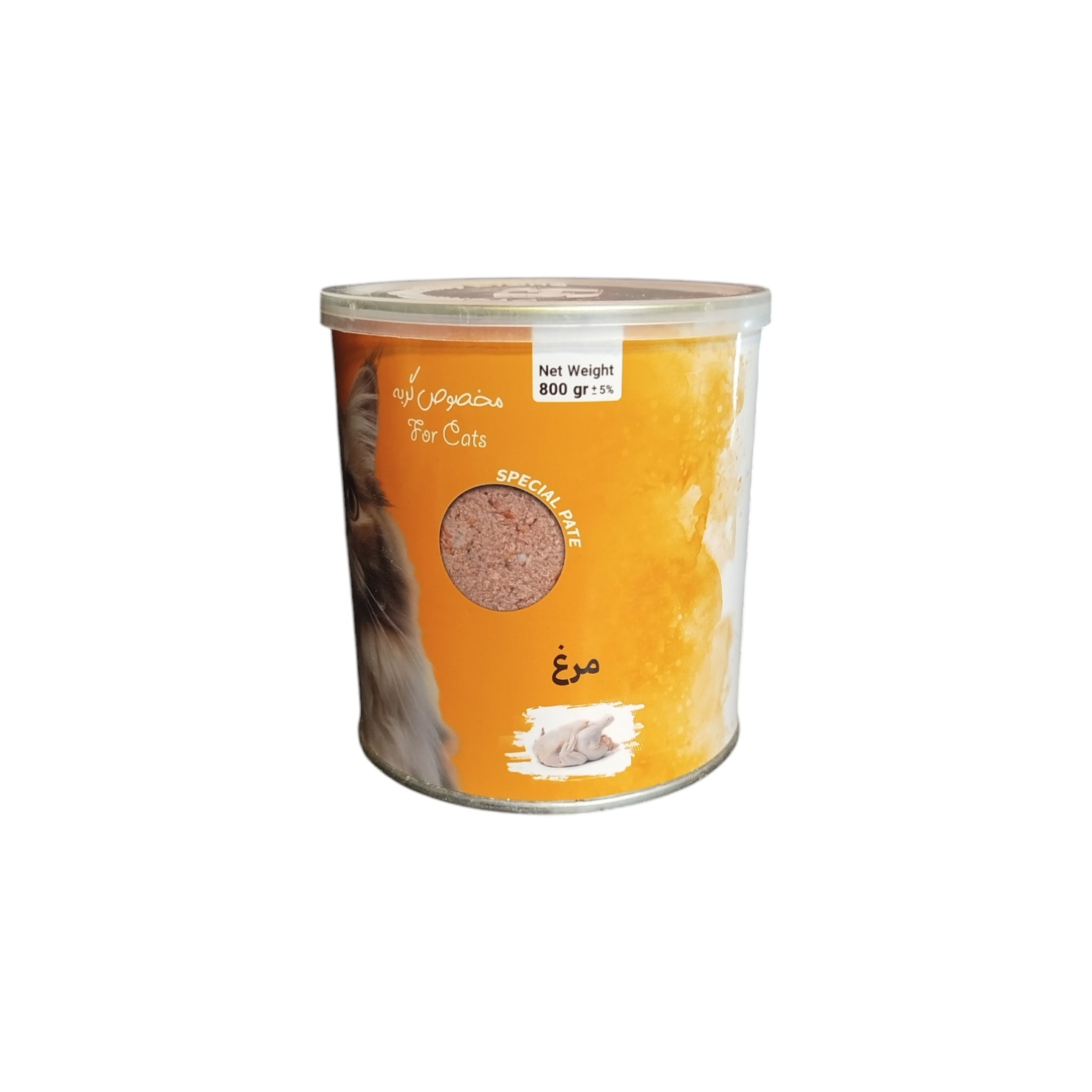 کنسرو غذای گربه وکسی مدل ‌پته مرغ وزن 800 گرم