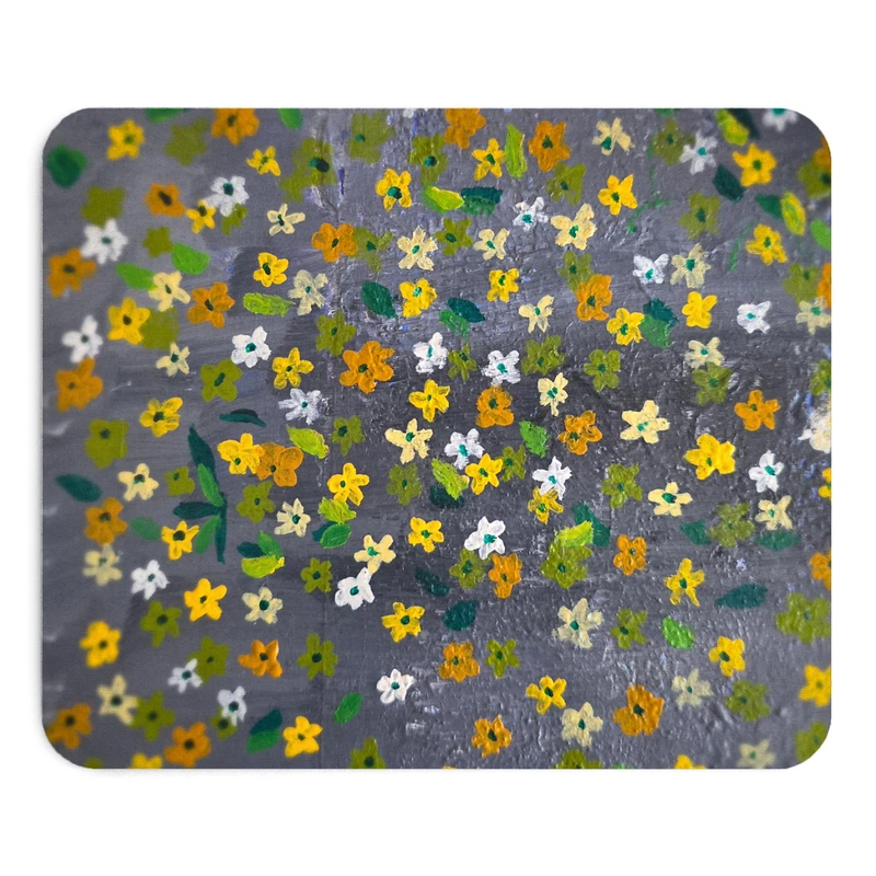 ماوس پد طرح گل سایز 19x24 سانتی متر
