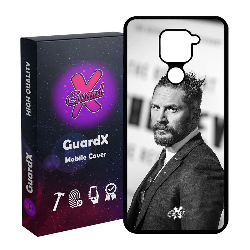 کاور گارد ایکس طرح تام هاردی مدل Glass10140 مناسب برای گوشی موبایل شیائومی Redmi Note 9