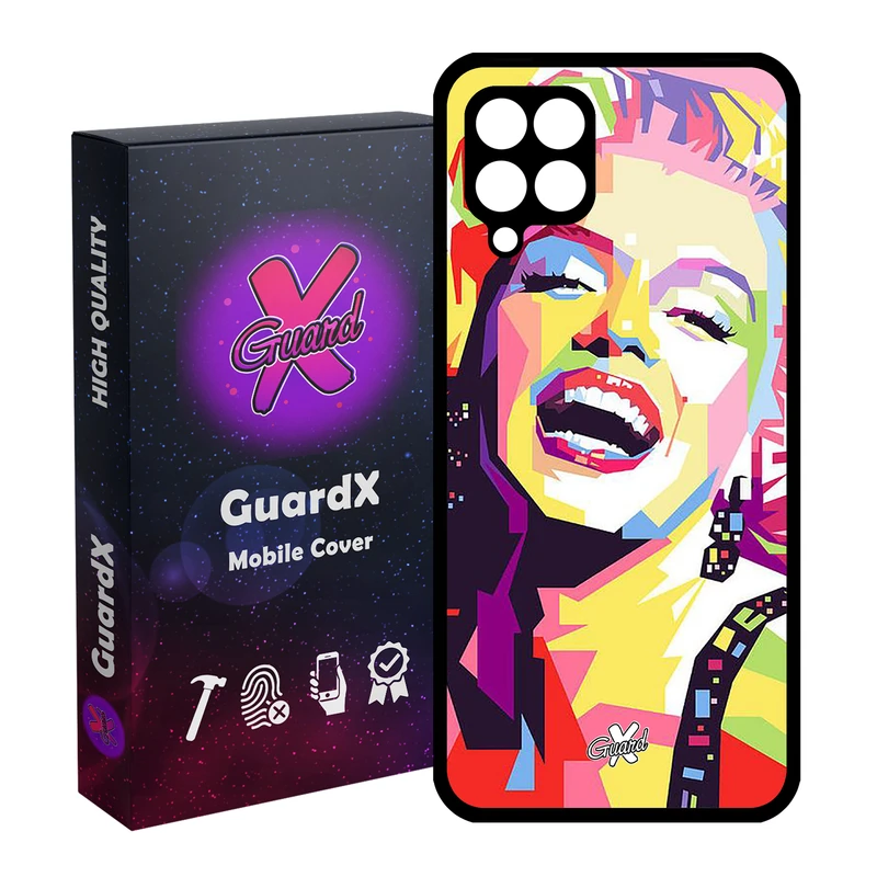 کاور گارد ایکس طرح Marilyn Monroe مدل Glass10273 مناسب برای گوشی موبایل سامسونگ Galaxy A12