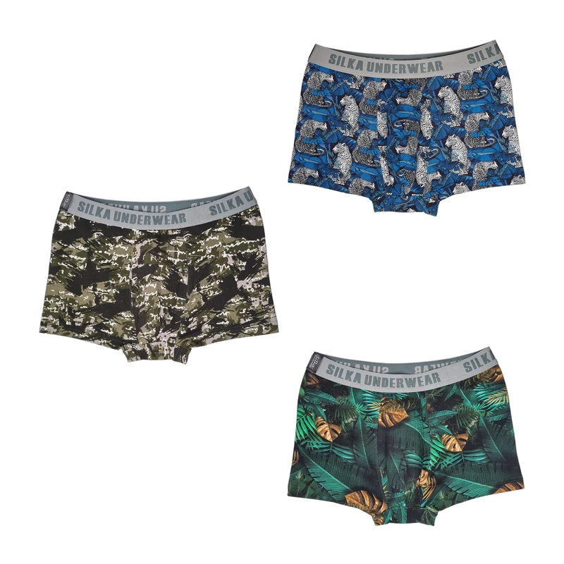 شورت نیم پا مردانه سیلکا مدل باتیس مجموعه سه عددی