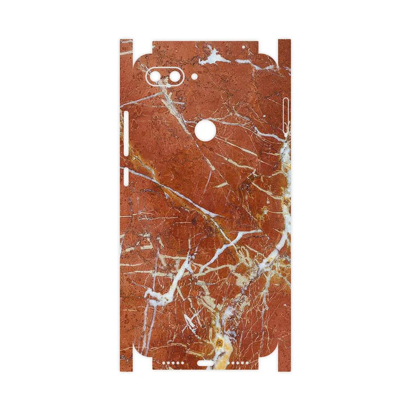 برچسب پوششی ماهوت مدل Red Marble-FullSkin مناسب برای گوشی موبایل شیائومی Mi 8 Lite