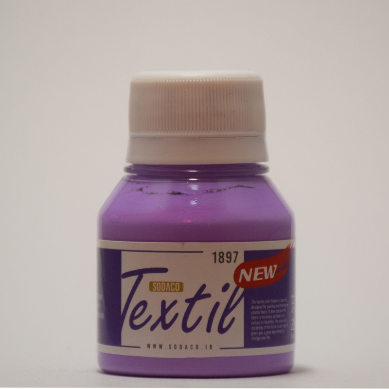 رنگ پارچه سوداکو مدل TexTieکد ۰۱ حجم ۵۵ میلی لیتر بسته 6 عددی