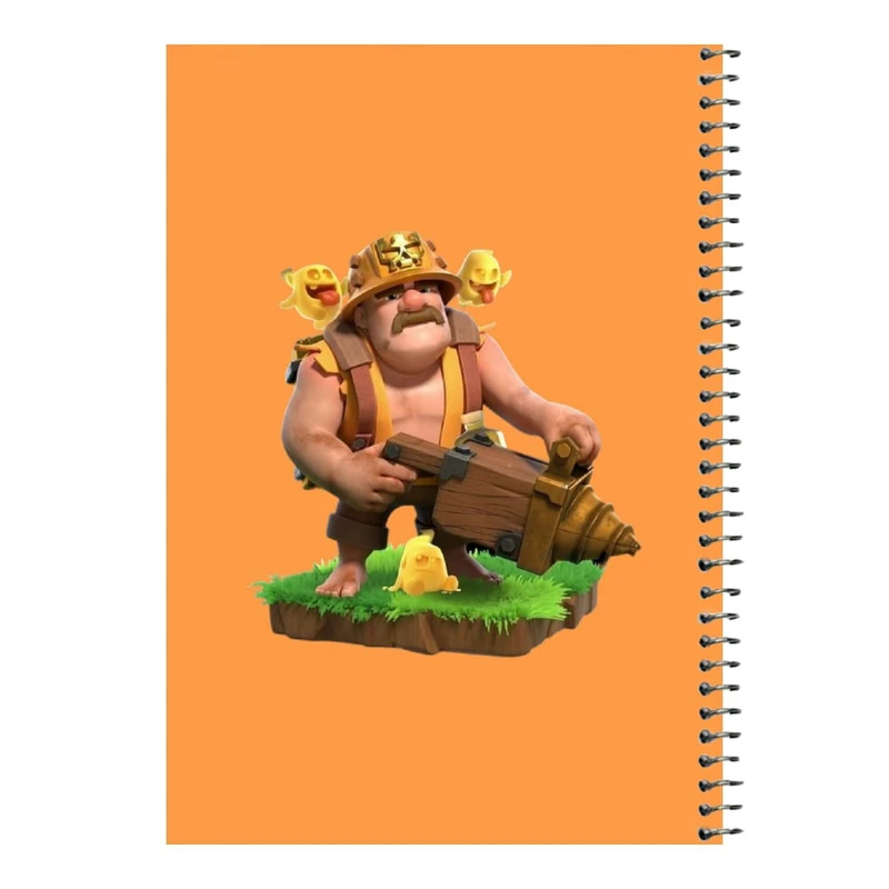 دفتر مشق 80 برگ اس جی مدل کلش رویال کد۷   