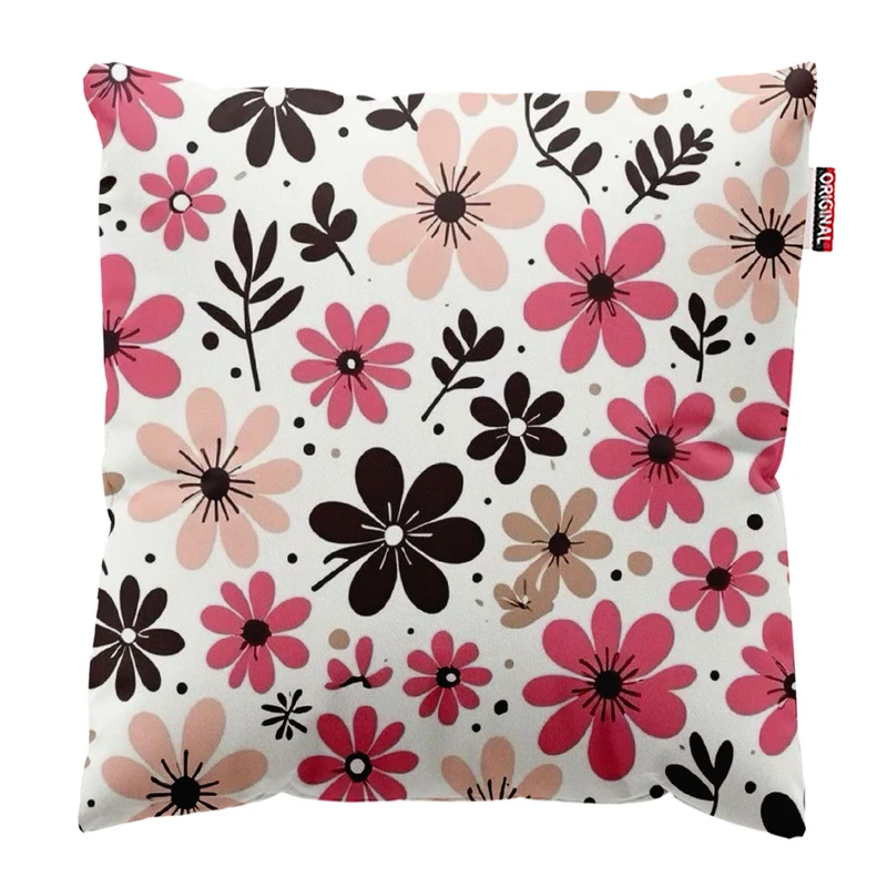 کوسن پاد آفرین طرح گل کد 537 سایز 30*30 سانتی متر