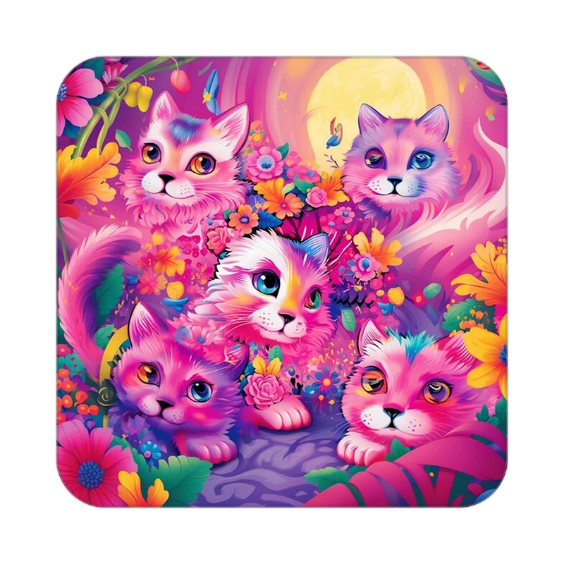 زیر لیوانی کاکتی طرح حیوانات رنگی مدل mp26775