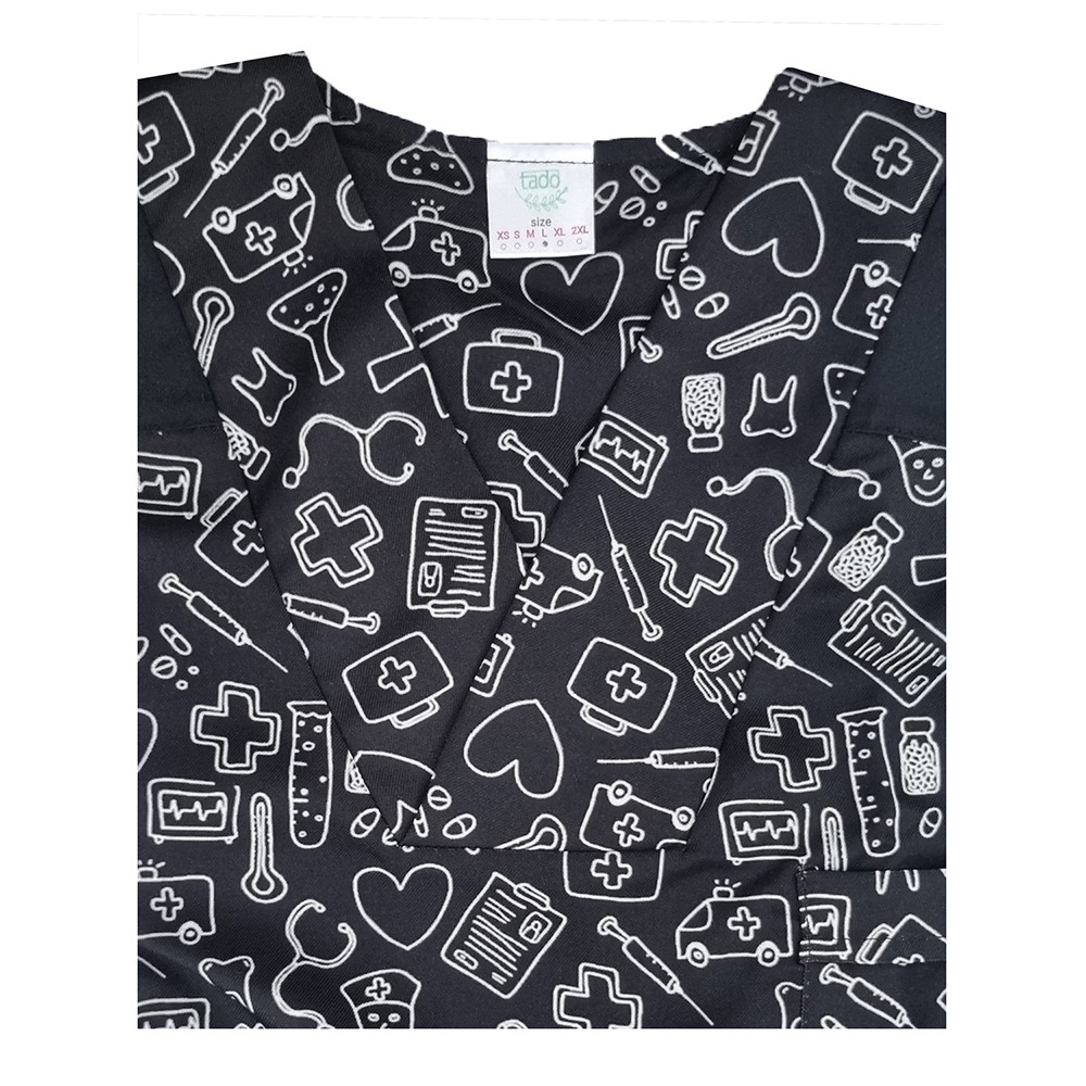 ست کلاه و روپوش پزشکی مردانه تادو مدل SRO22