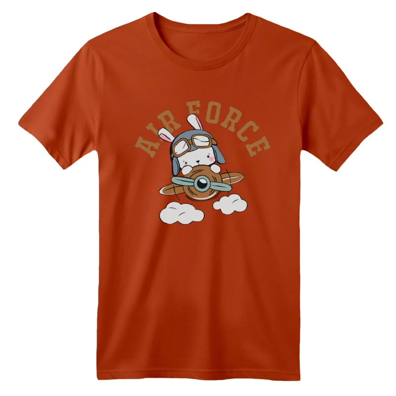 تی شرت آستین کوتاه بچگانه مدل خرگوش و هواپیما