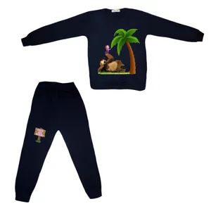 ست سویشرت و شلوار دخترانه مدل ماشا و خرس