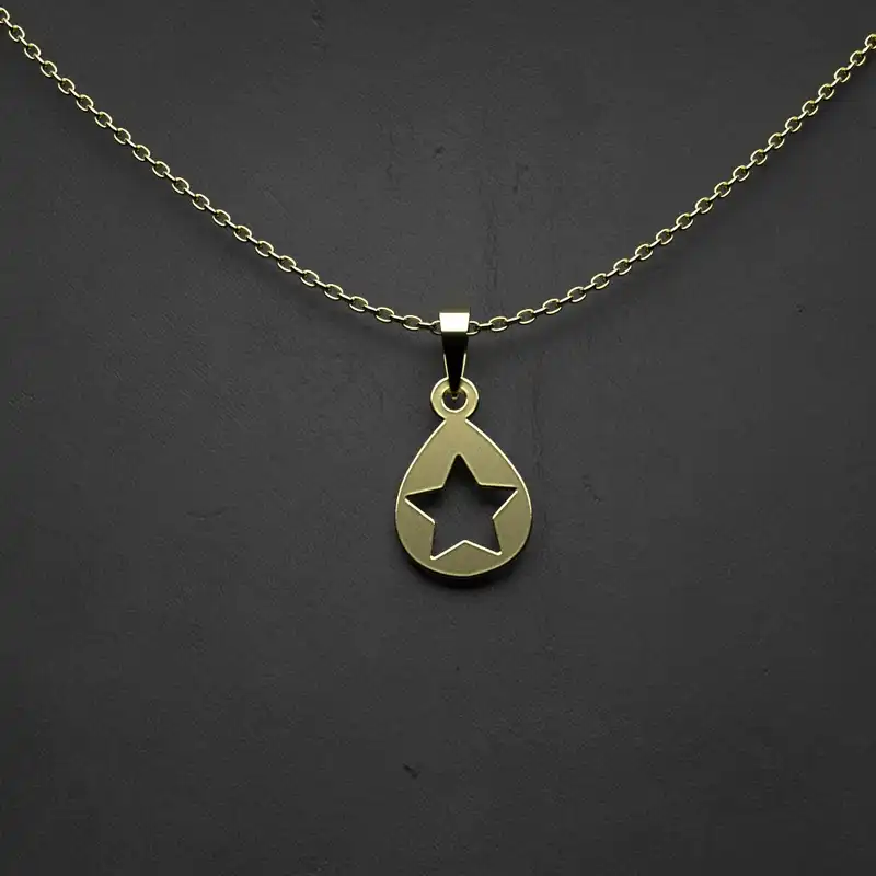 گردنبند طلا 18 عیار زنانه مدوپد مدل ساره کد Z2-1-1152