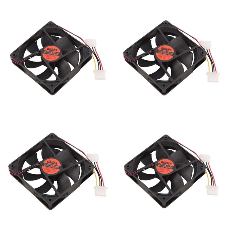فن کیس گریت مدل 12CM12V بسته چهارعددی