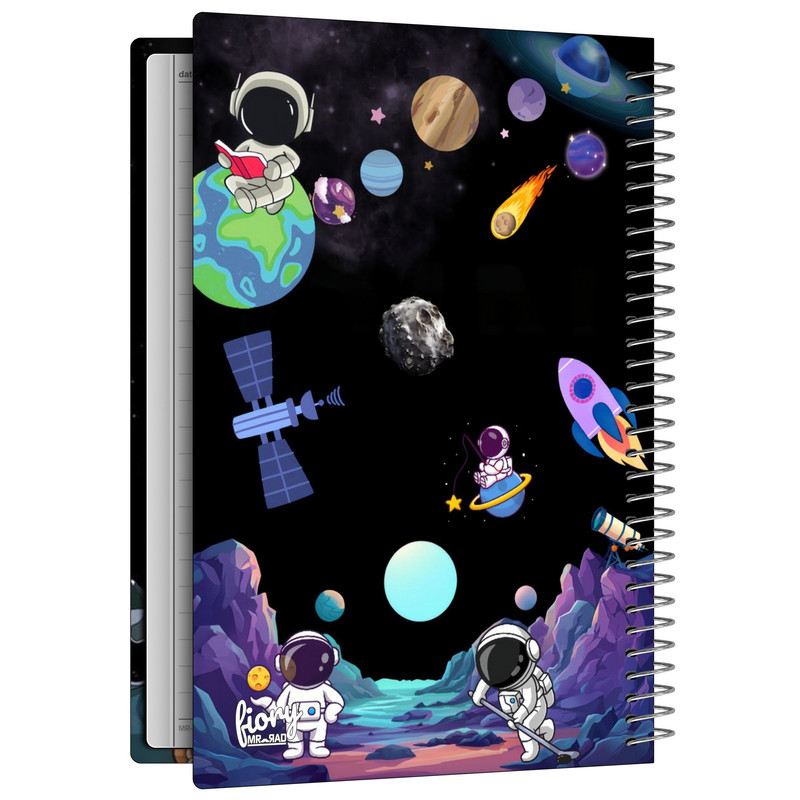 دفتر مشق 50 برگ مستر راد طرح فضانورد کوچک کد 2727 fiory