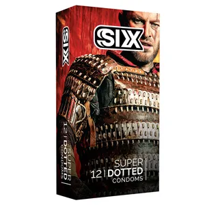     کاندوم سیکس مدل superdotted بسته 12 عدد