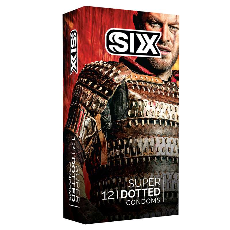     کاندوم سیکس مدل superdotted بسته 12 عدد