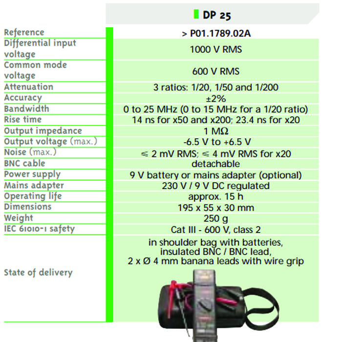 پراب تفاضلی کاوین آرنوکس مدل DP25