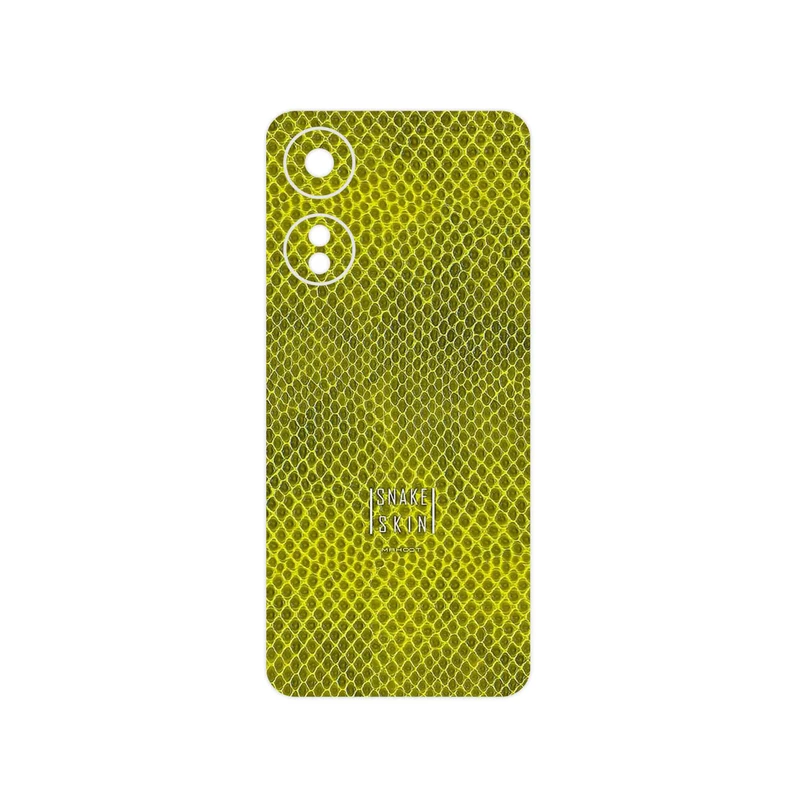 برچسب پوششی ماهوت مدل Yellow Snake Skin مناسب برای گوشی موبایل آنر X5 Plus
